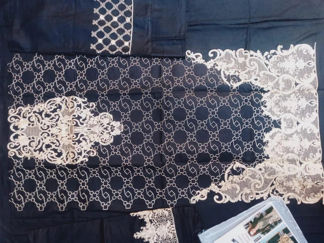 2 Pcs Women's Unstitched Embroidered Suit