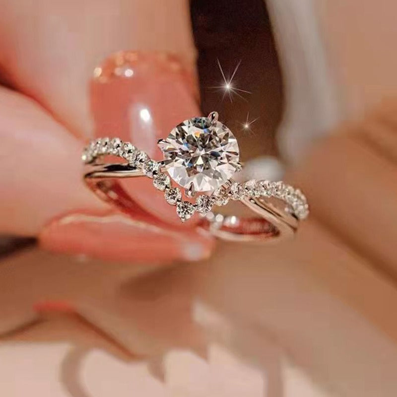 Engagement Ring – Sterling Plated Promise Ring for Women